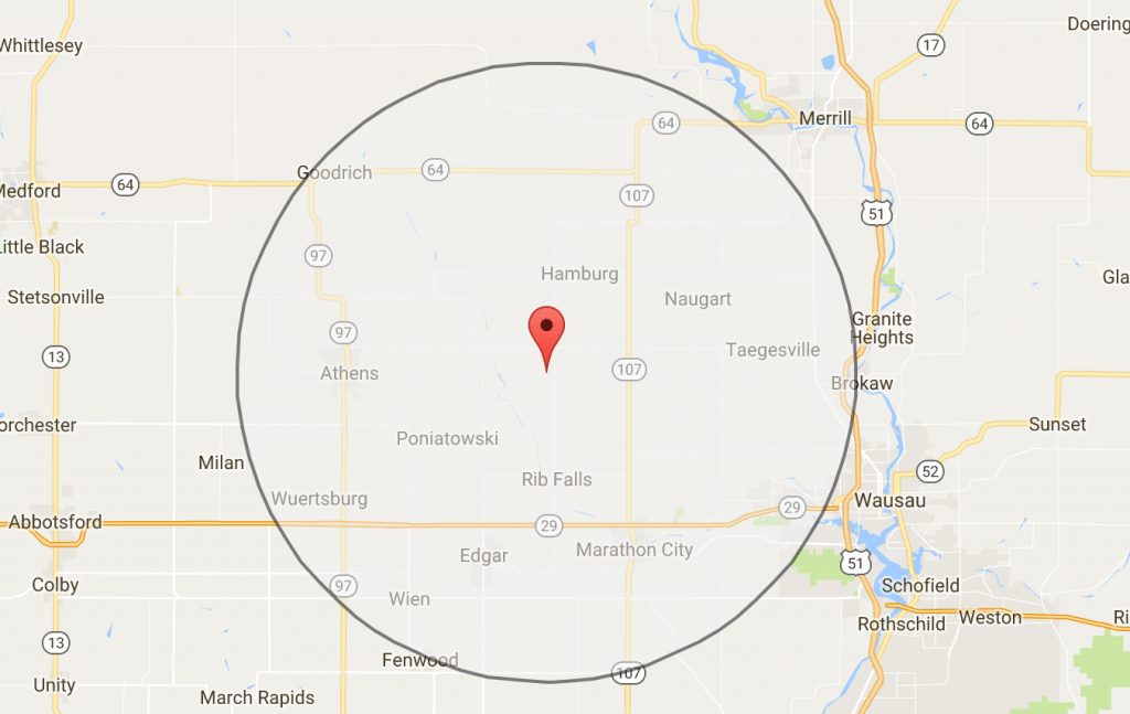Circle with Google Maps API
