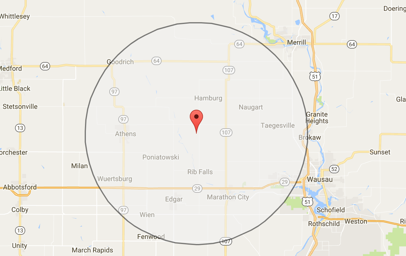 google earth pro circle radius